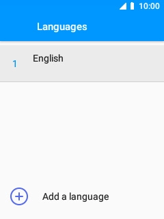 Select Add a language.