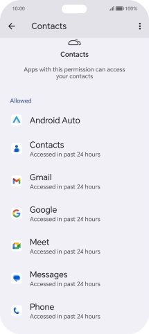 Press the required app.