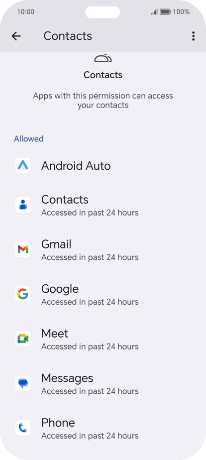 Press the required app.