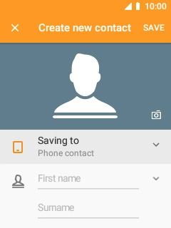 Select the address book drop down list.