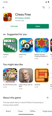 Slide your finger upwards starting from the bottom of the screen to return to the home screen.
