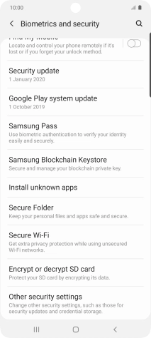Press Other security settings.