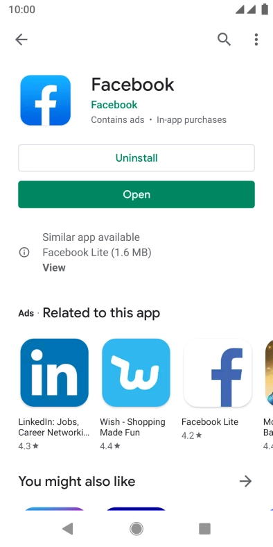 Press the Home key to return to the home screen.