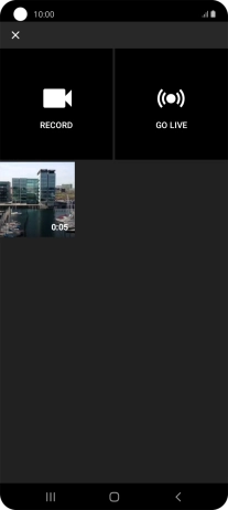 Press the required video clip.