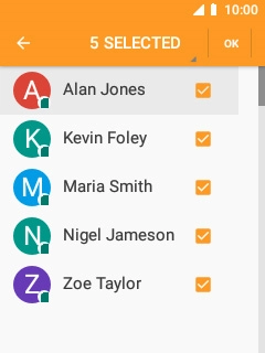 Select OK.