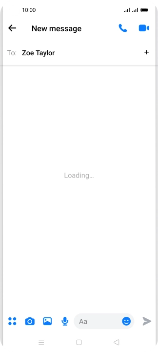 Press the text input field.