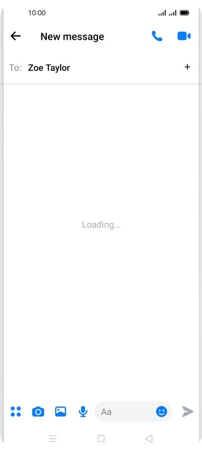 Press the text input field.