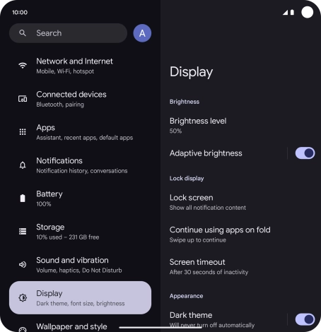 Slide your finger upwards starting from the bottom of the screen to return to the home screen.