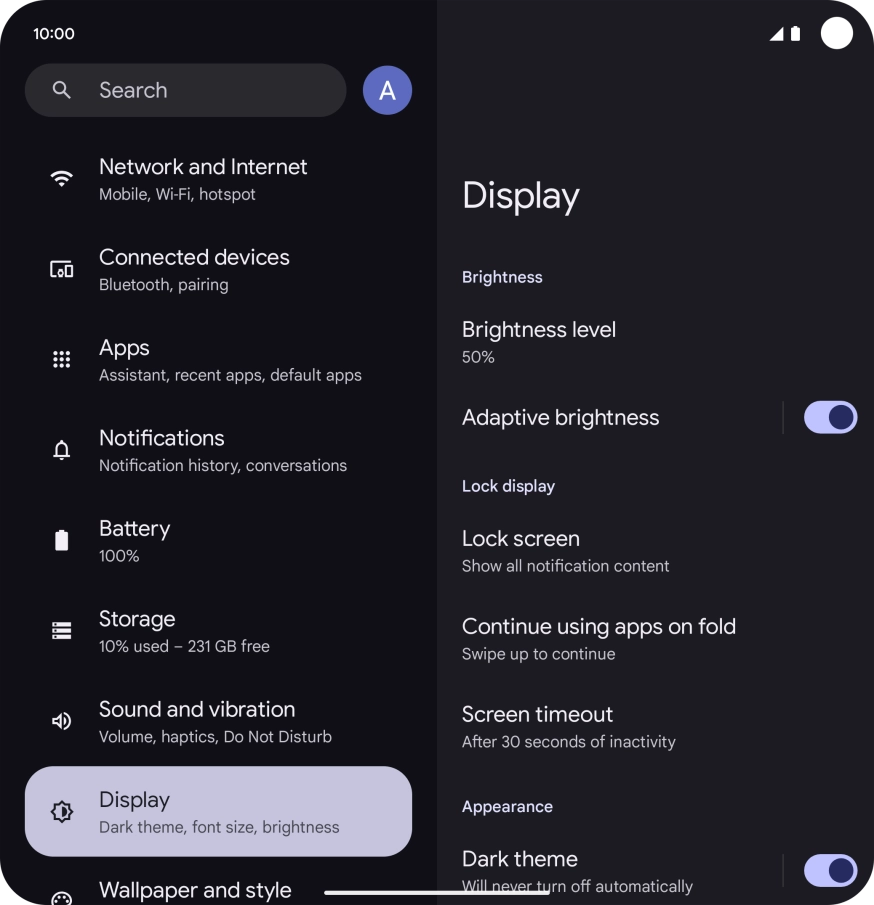 Slide your finger upwards starting from the bottom of the screen to return to the home screen.