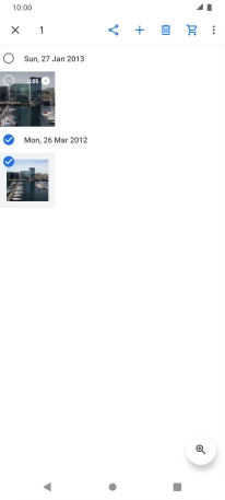 Press the share icon.