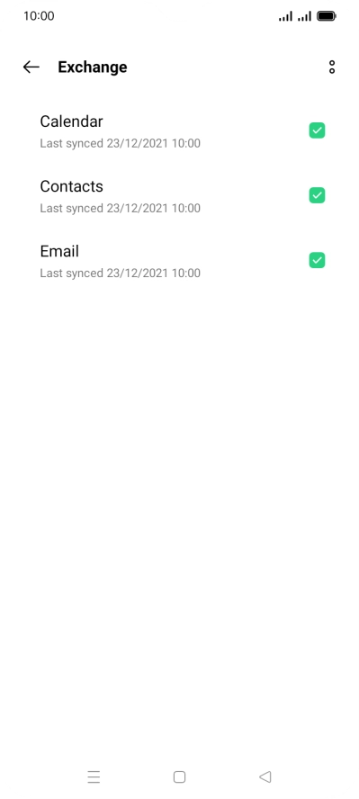 Press the menu icon.