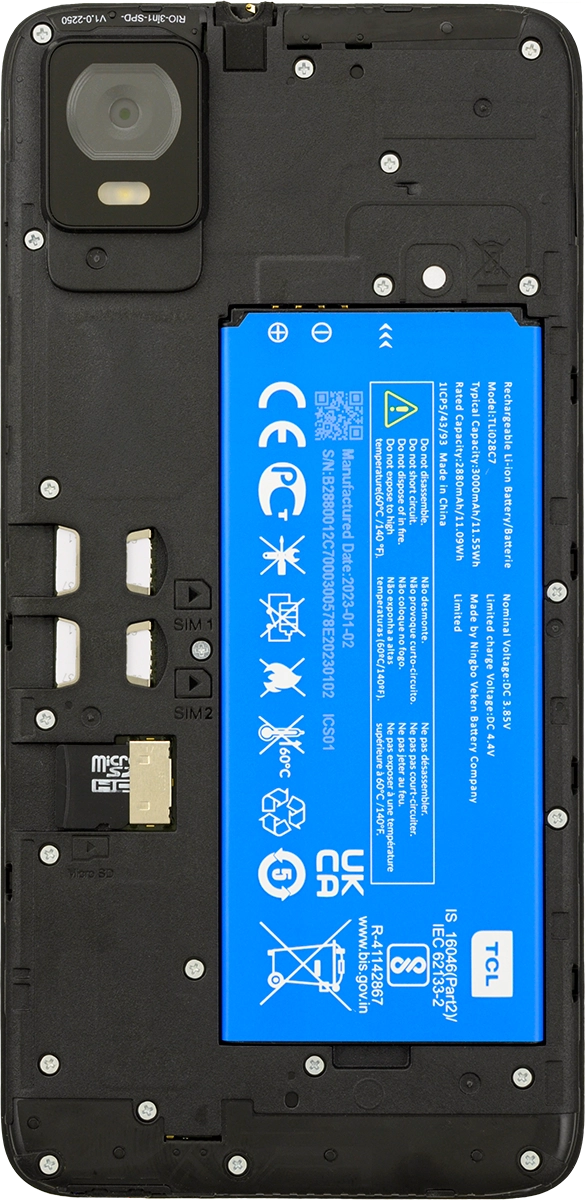 Take hold of the bottom of the battery and remove it.