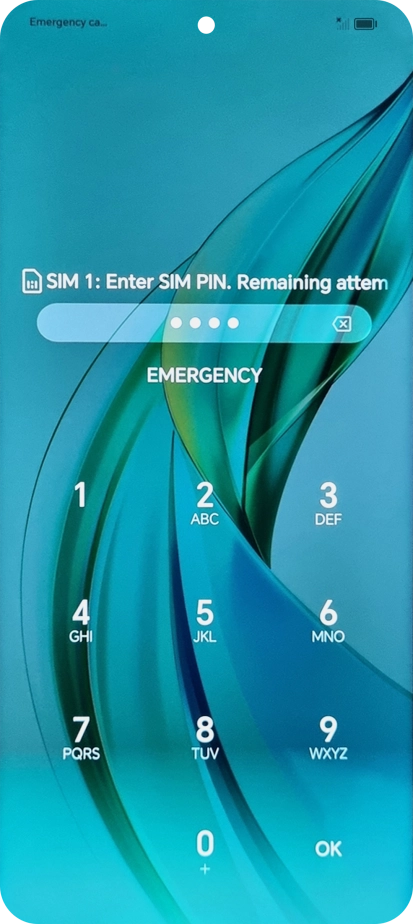 If you're asked to key in your PIN, do so and press OK.