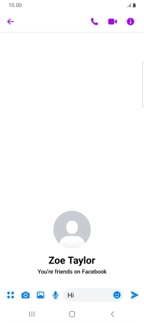Write the required message and press the send icon.