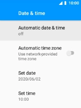 Select Automatic date & time.