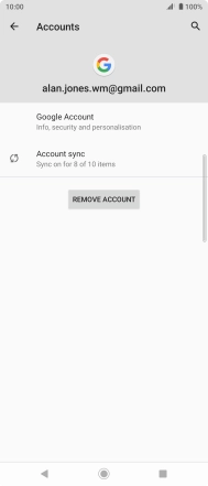 Press Account sync.