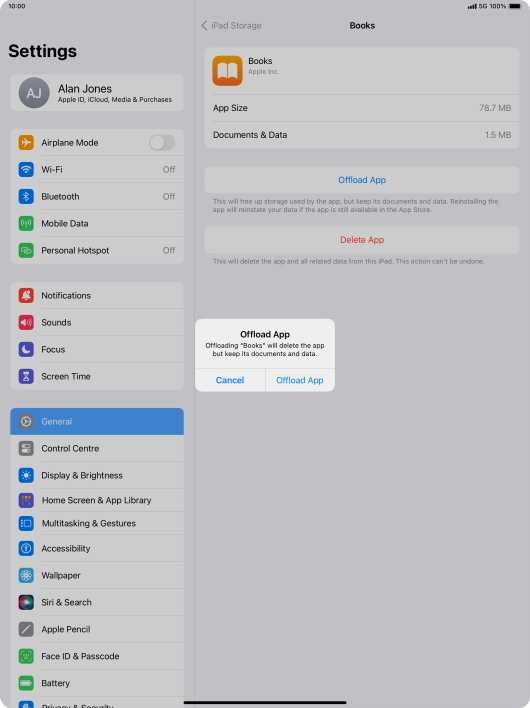 Press Offload App.