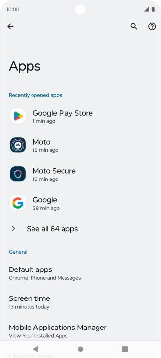 Press See all apps.