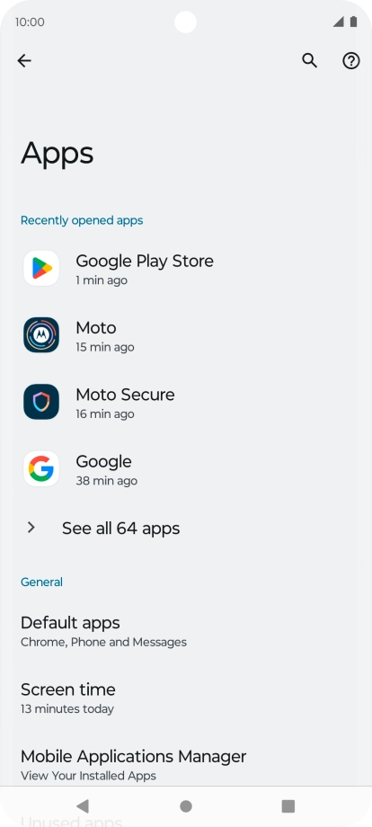 Press See all apps.