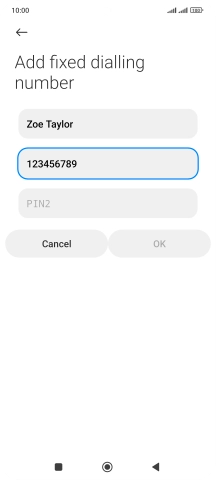 Press PIN2.