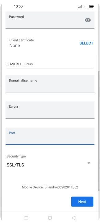 Press the drop down list below 