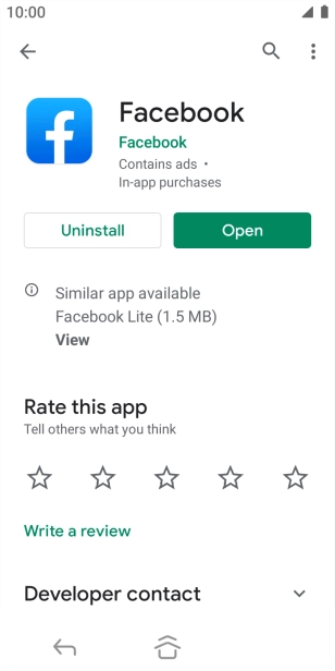 Press the Home key to return to the home screen.