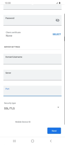 Press the drop down list below 