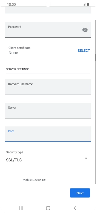 Press the drop down list below 