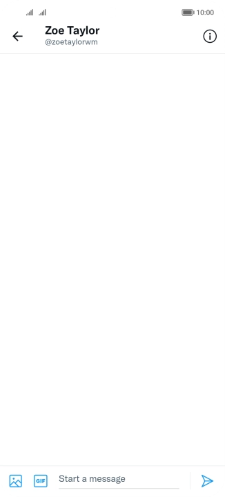 Press the text input field.