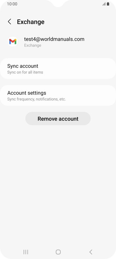 Press Account settings.