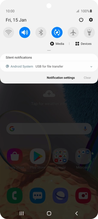 Press Android system.
