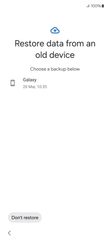 Press the required backup and your phone restores the content of the selected backup. Subsequently, follow the instructions on the screen to set up your phone and prepare it for use.
