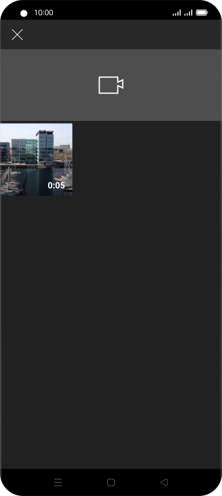 Press the required video clip.