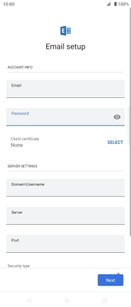 To turn on the function, press SELECT and follow the instructions on the screen to install the required certificate.