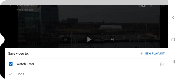 Press the required playlist.