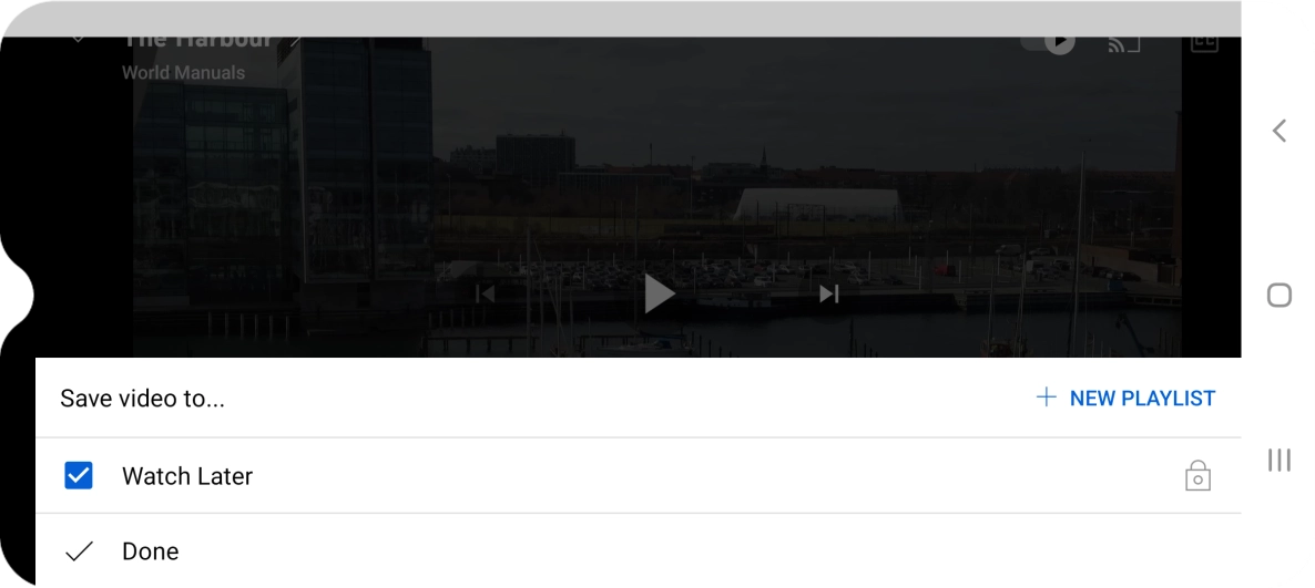 Press the required playlist.