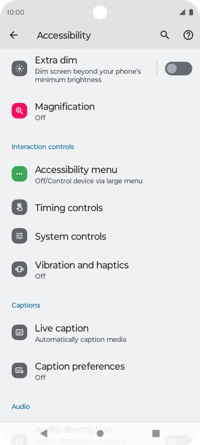 Press the required category below 