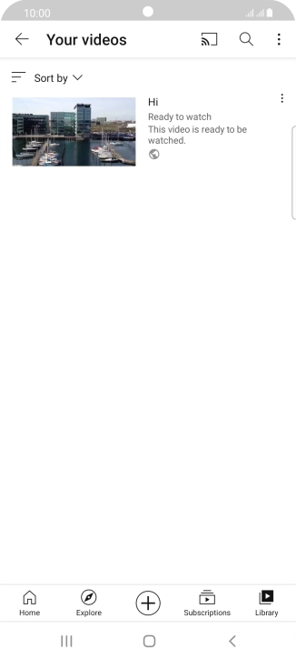 Press the search icon.
