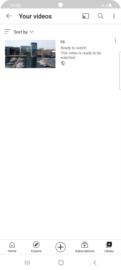 Press the search icon.