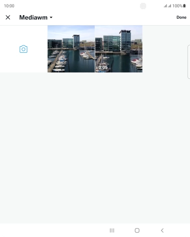 Press the required picture or video clip.