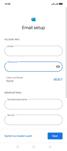 To turn on the function, press SELECT and follow the instructions on the screen to install the required certificate.