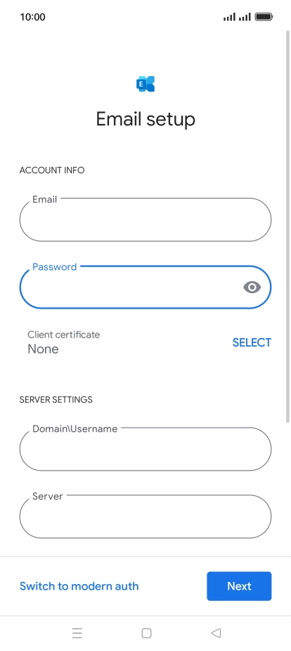 To turn on the function, press SELECT and follow the instructions on the screen to install the required certificate.