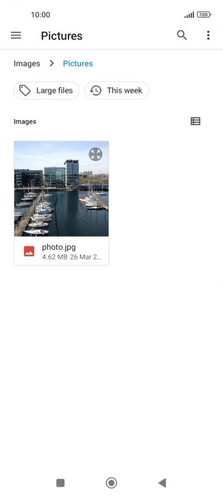 Press the required file.
