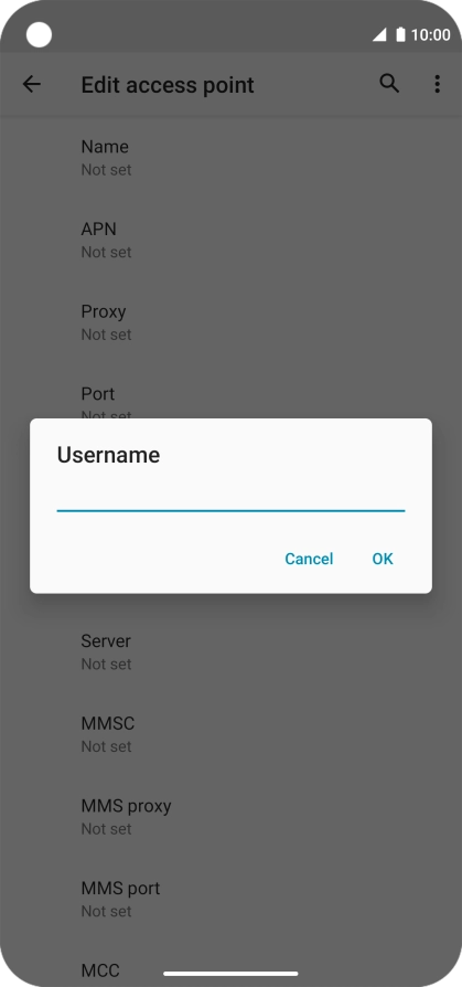 Key in wap and press OK.