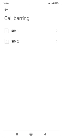 Press the required SIM.