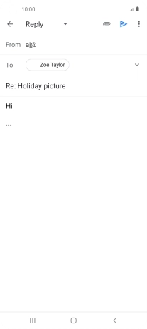 Press the send icon.