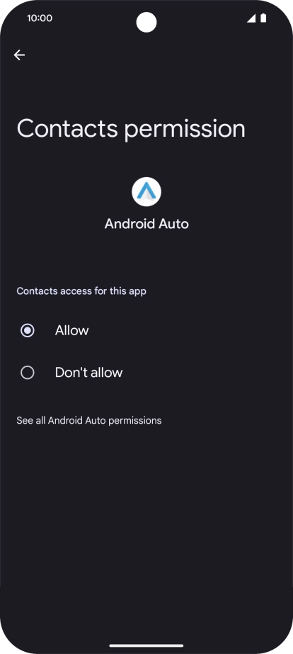 The app activity for the selected app is displayed.