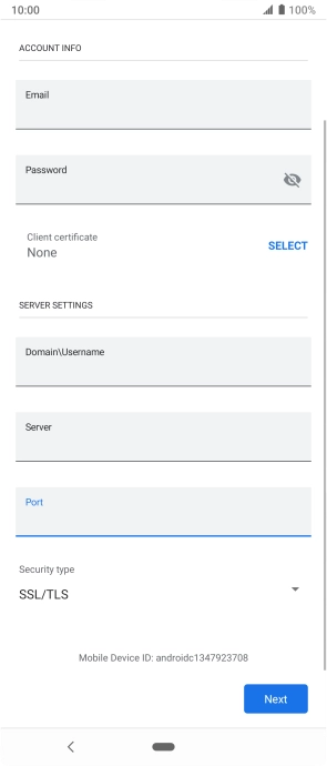 Press the drop down list below 