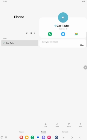 Press the Home key to return to the home screen.