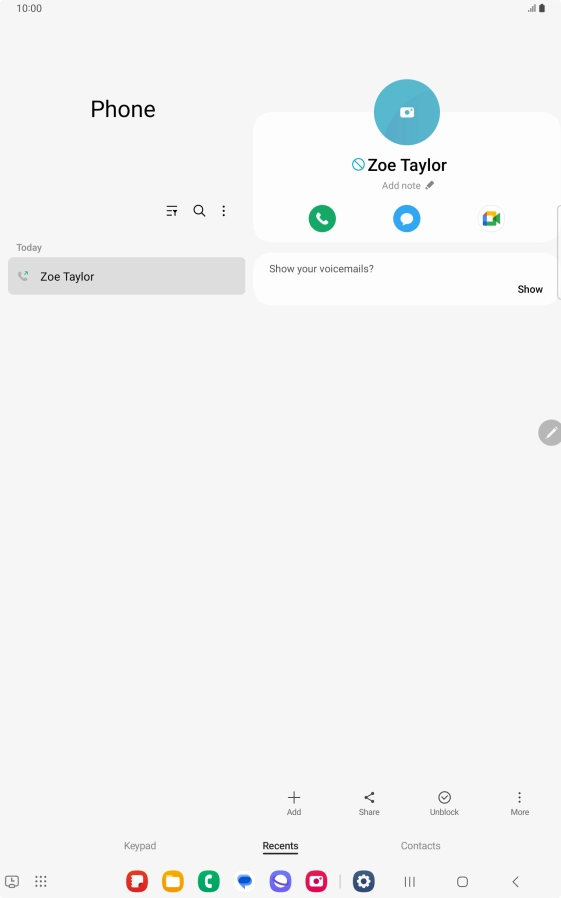 Press the Home key to return to the home screen.